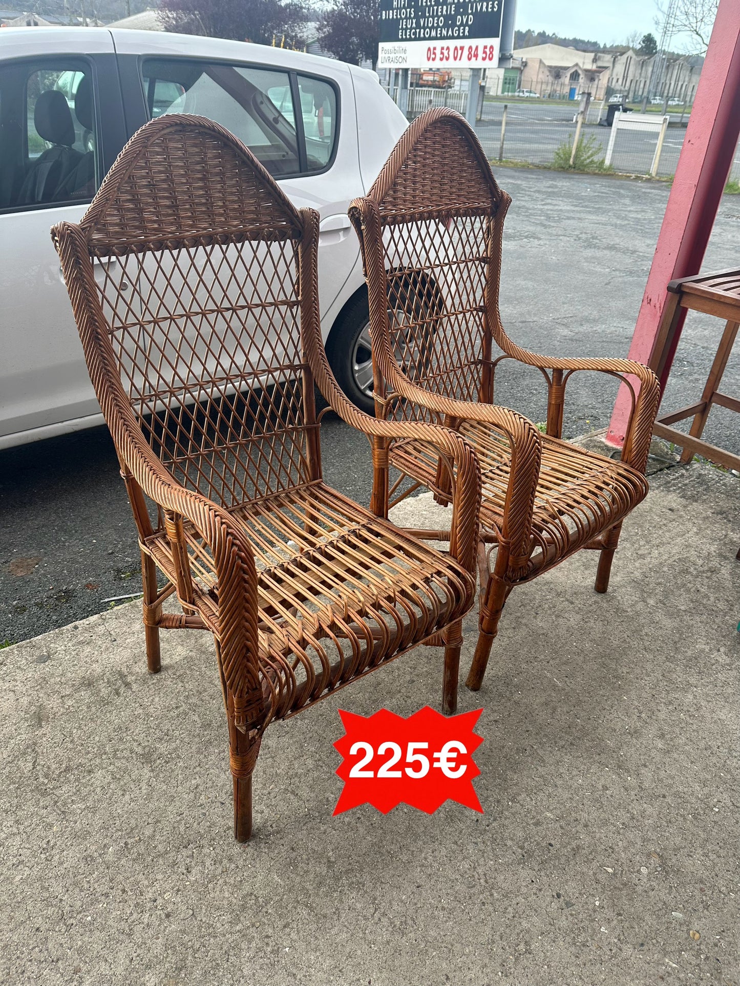 Paire de fauteuils OSIER