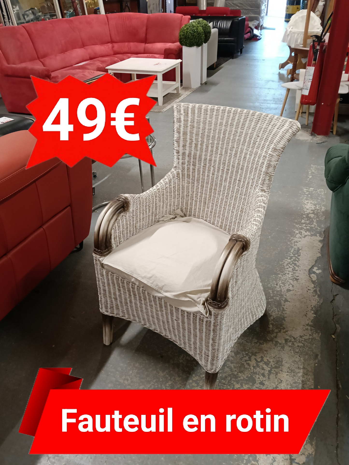 Fauteuil en rotin