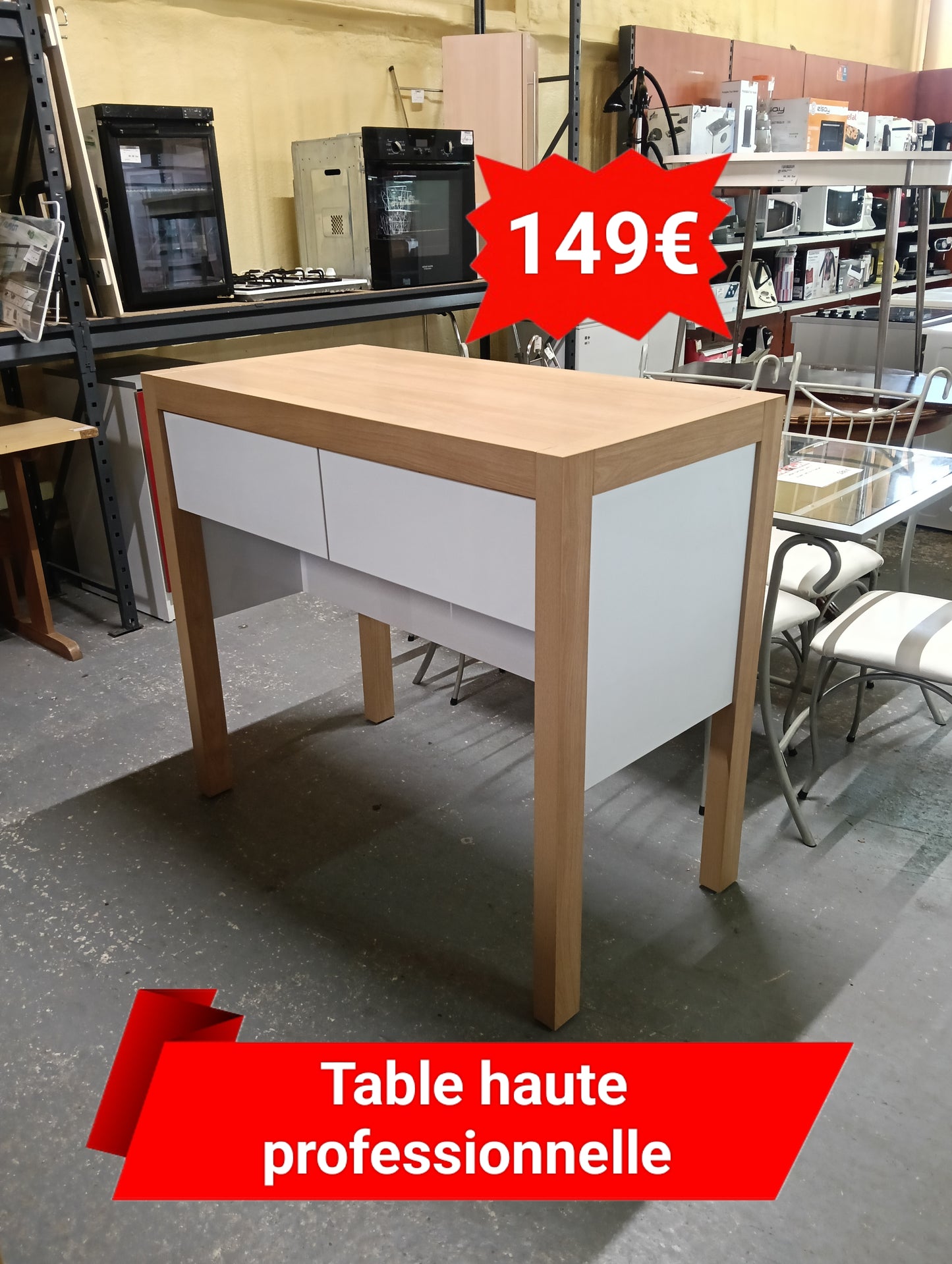 Table haute professionnelle