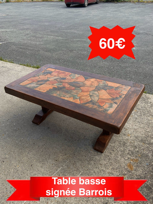 Table basse signée barrois