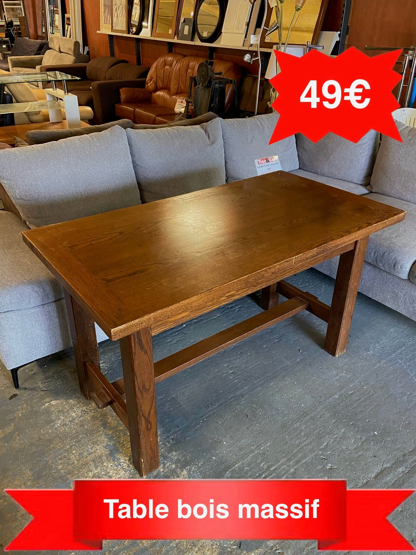 Table bois massif