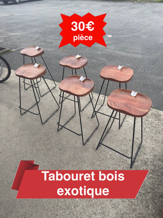 Tabouret bois exotique 30€ pièce