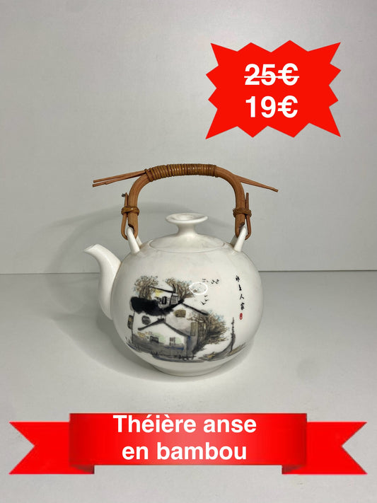 Théière anse en bambou