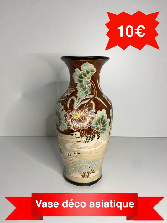 Vase deco asiatique