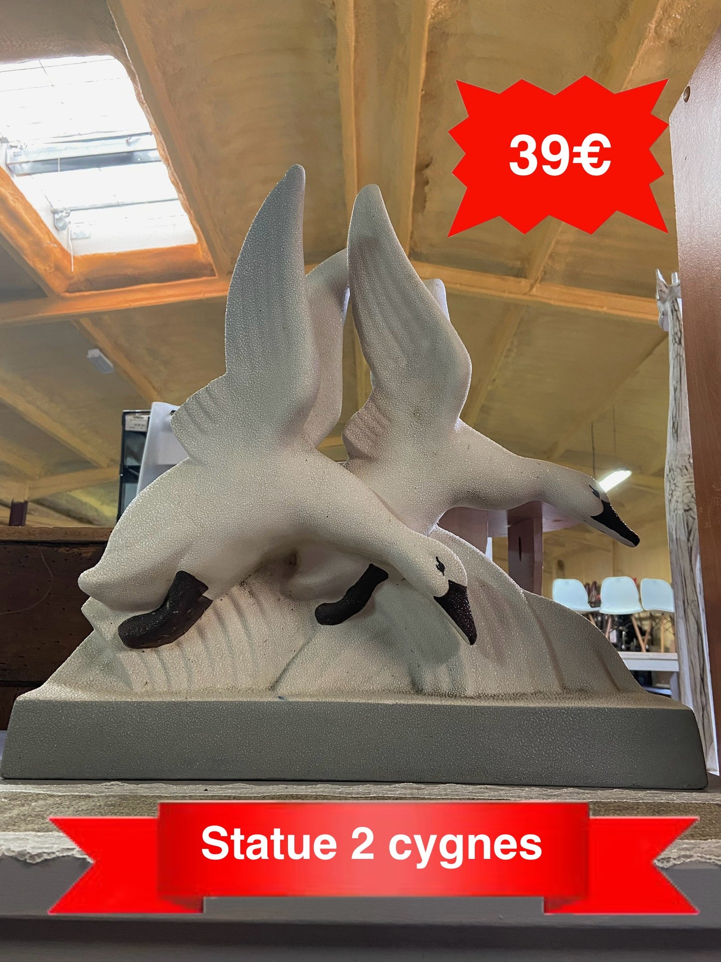 Statue 2 cygnes