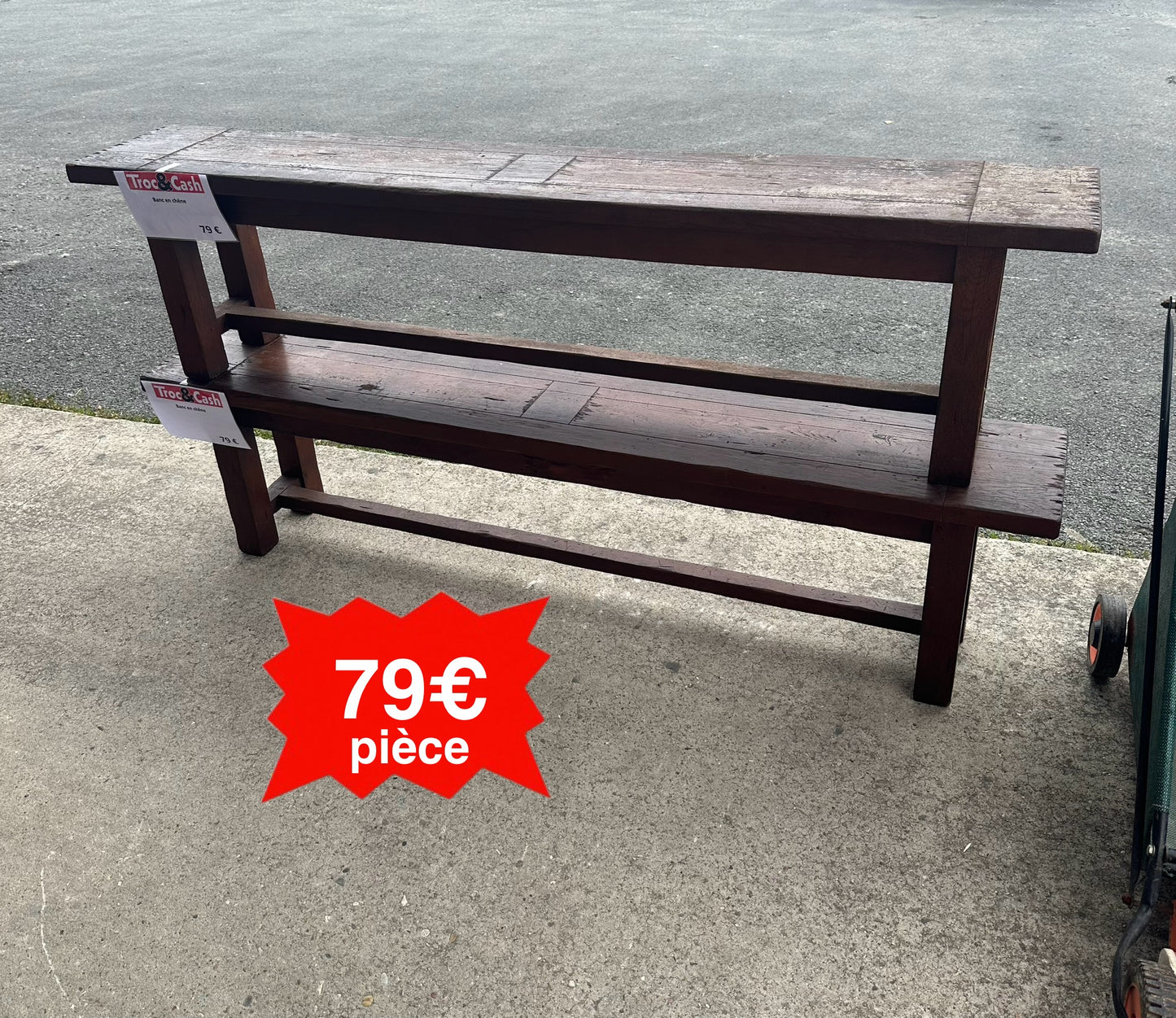 X2 Banc en chêne 79€ pièce