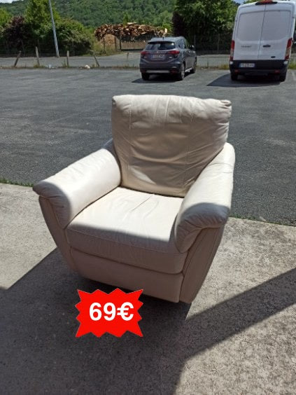 Fauteuil cuir pivotant