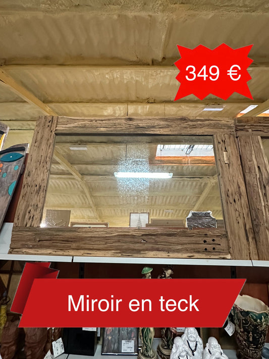 Miroir en teck