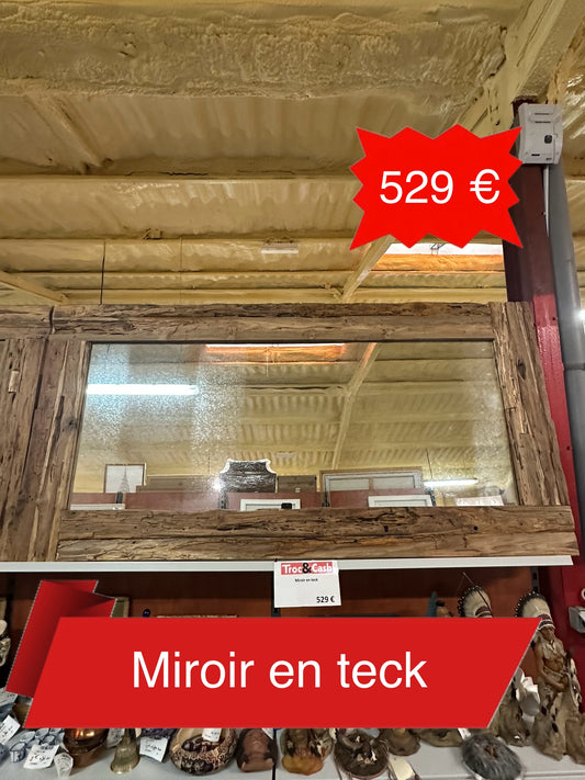 Miroir en teck