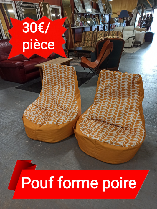 Pouf forme poire