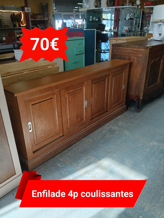 Enfilade 4p coulissantes