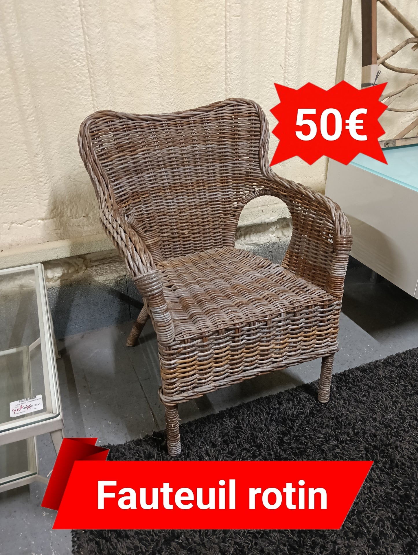 Fauteuil rotin