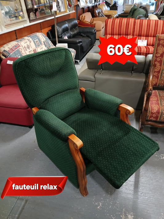 Fauteuil relax vert