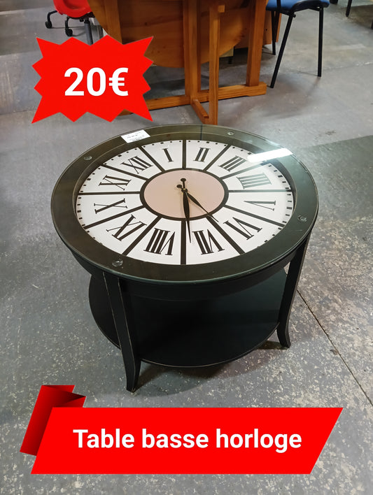 Table basse horloge